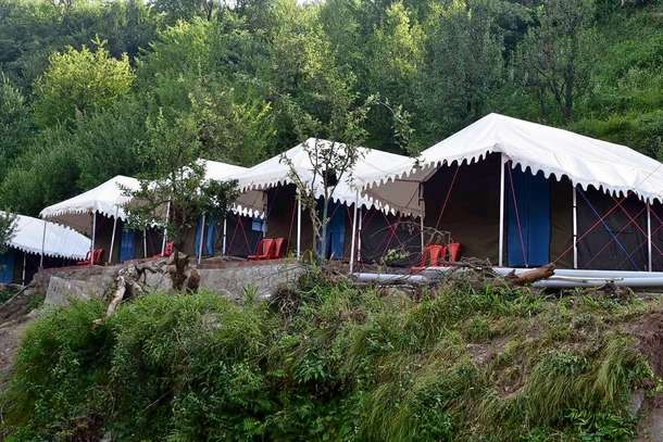 Admire the stunning view of the campsite