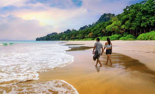 Couple at the Radhanagar Beach