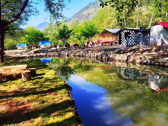 Riverside camping in Kullu Image