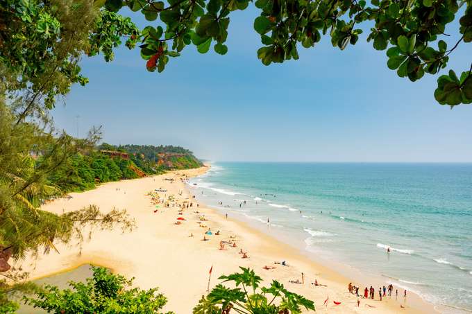 Beautiful view of Varkala beach
