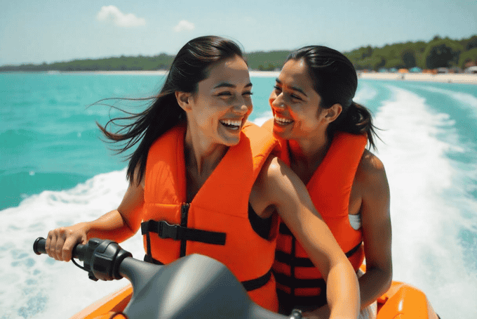 Enjoy Jet Skiing at Ghoghla Beach