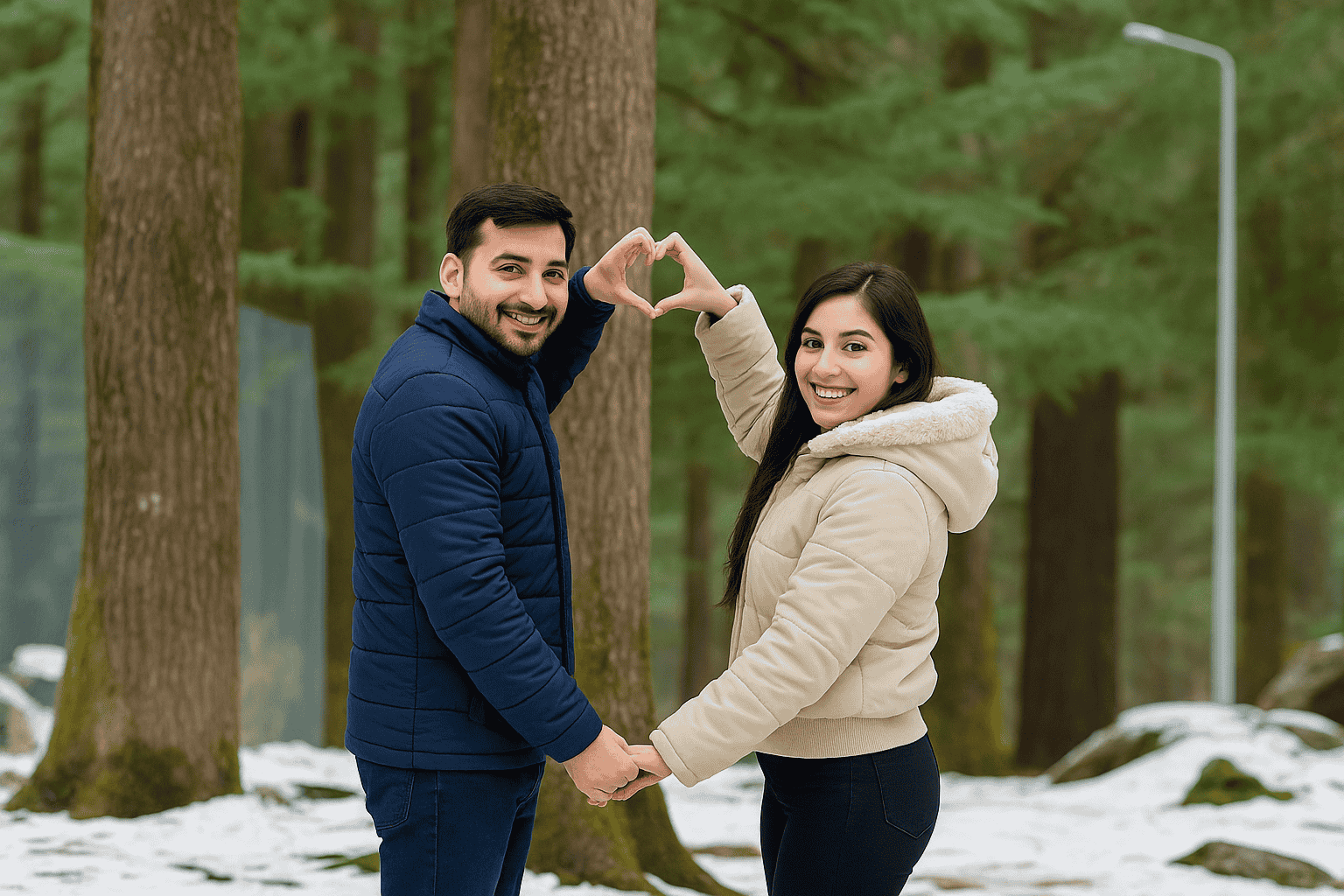 Strike a pose where love meets mountain serenity