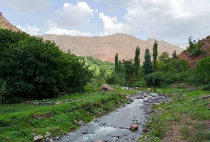 Views of Atlas Mountains from Imli Village