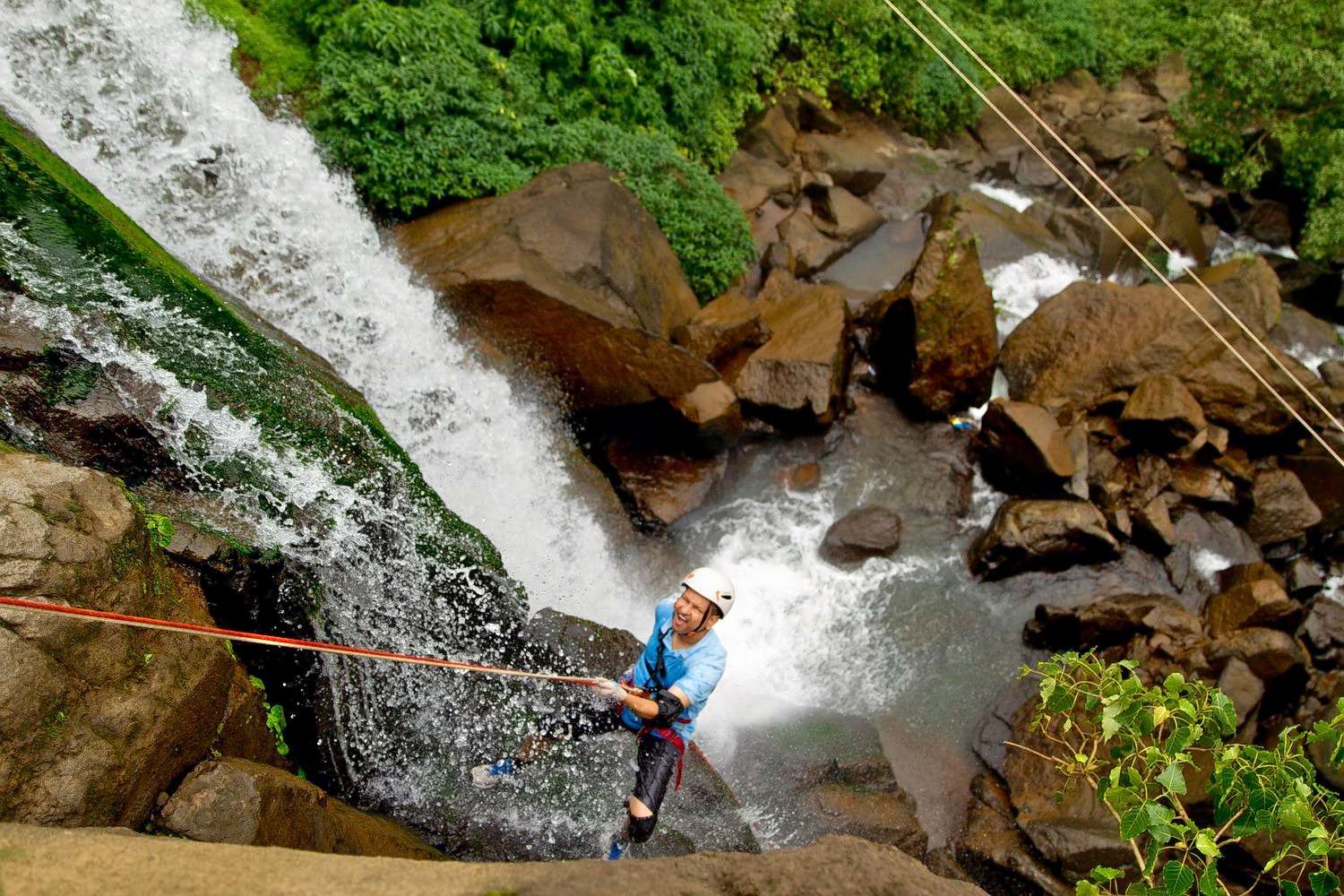 Waterfall Rappelling And Trekking In Lonavala Image