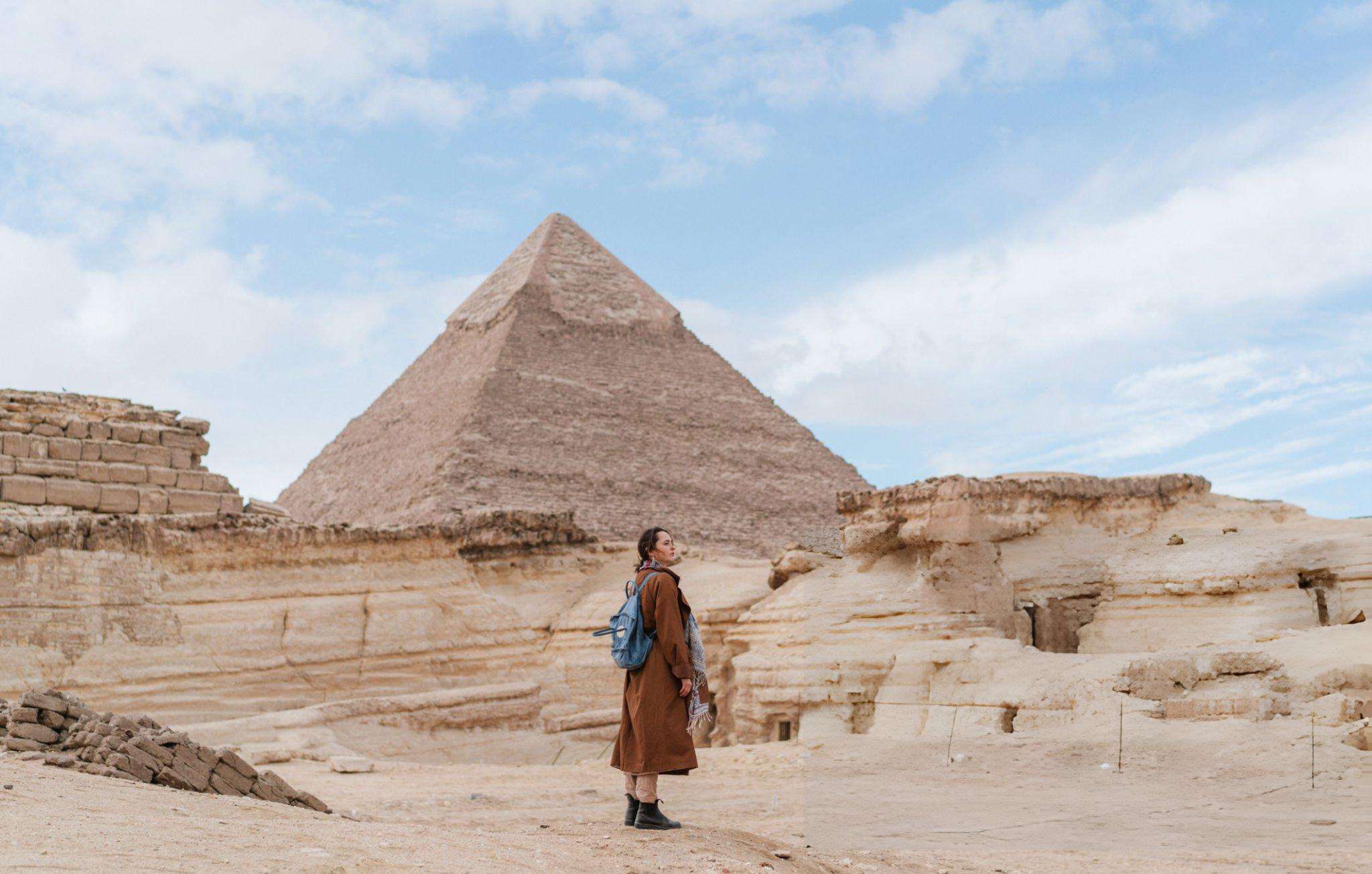 Toruist enjoying time at Cairo