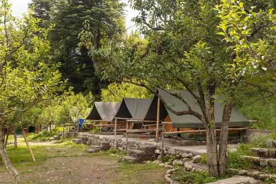 Riverfront Camping In Manali Image