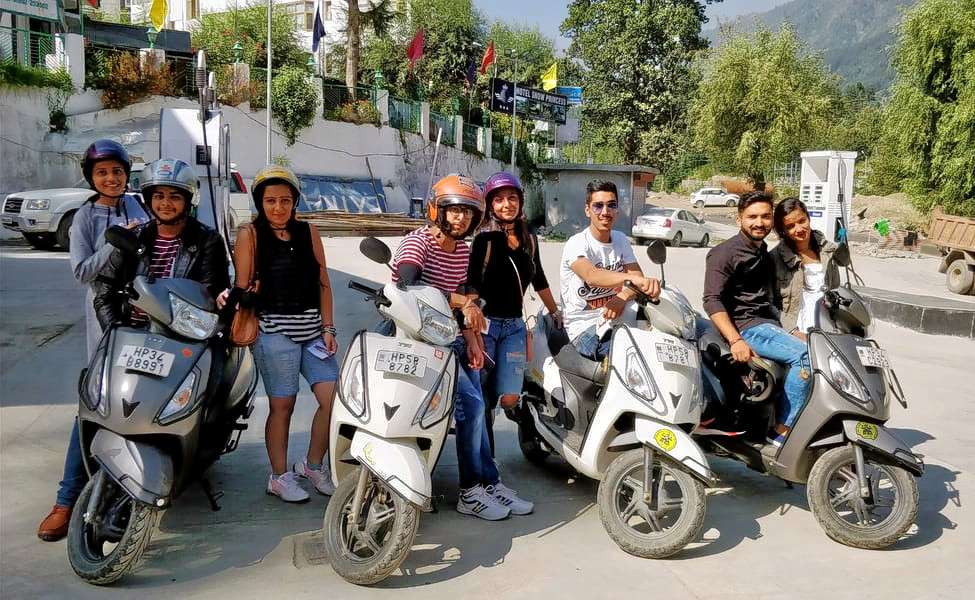 Explore Kasol’s beauty with a scooty on rent for ultimate freedom