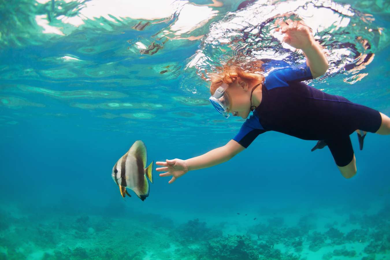 Enjoy snorkeling in the clear waters of Pondicherry