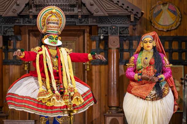 Experience the magic of traditional dance drama at Thekkady's Kathakali Show