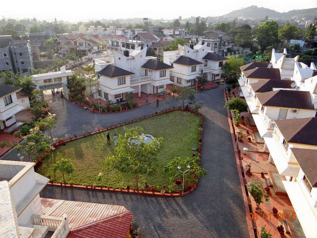 Aerial view of the resort