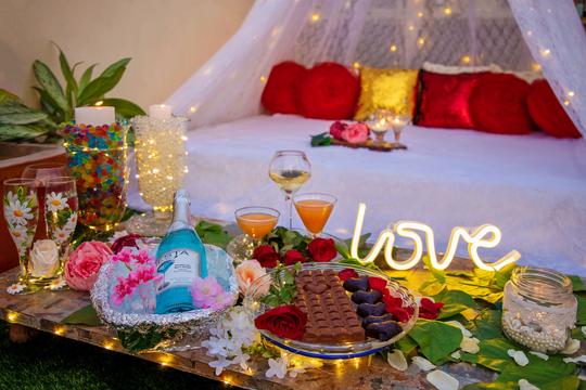 Rooftop Bohemian Cabana Candlelight Dinner Image