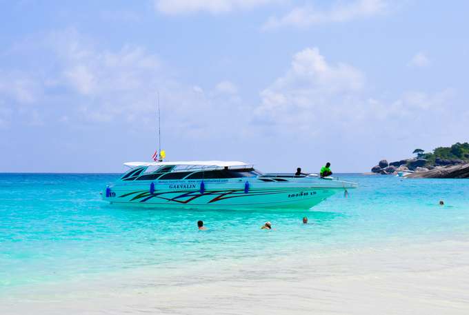 See the gorgeous beach and sparkling water in Banana beach Phuket