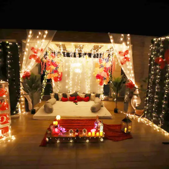 Romantic Cabana Candlelight Dining Experience in Jaipur Image