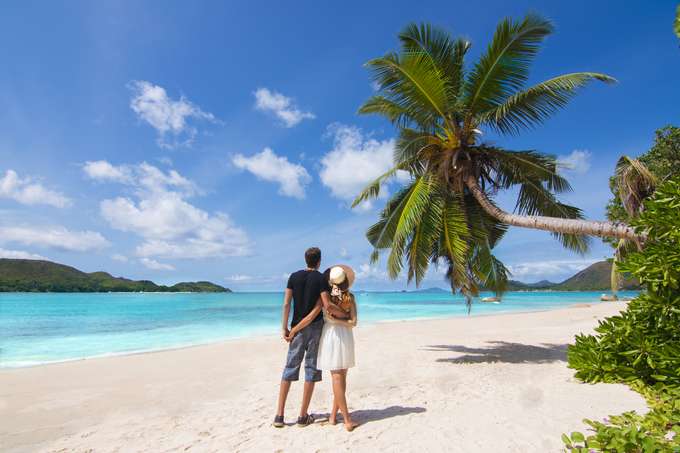 Couple in Seychelles