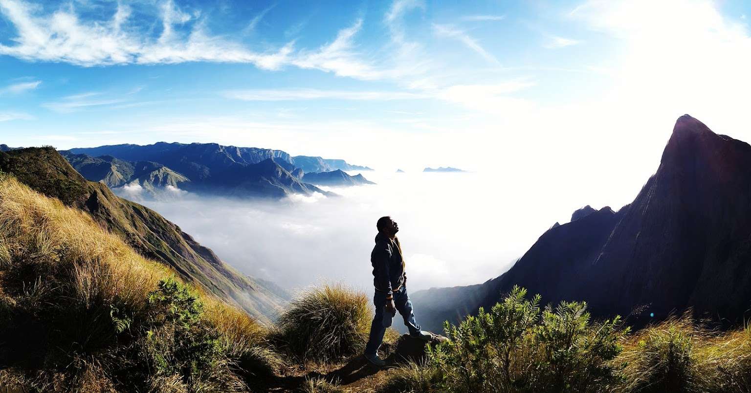 Camping On Mountain Image