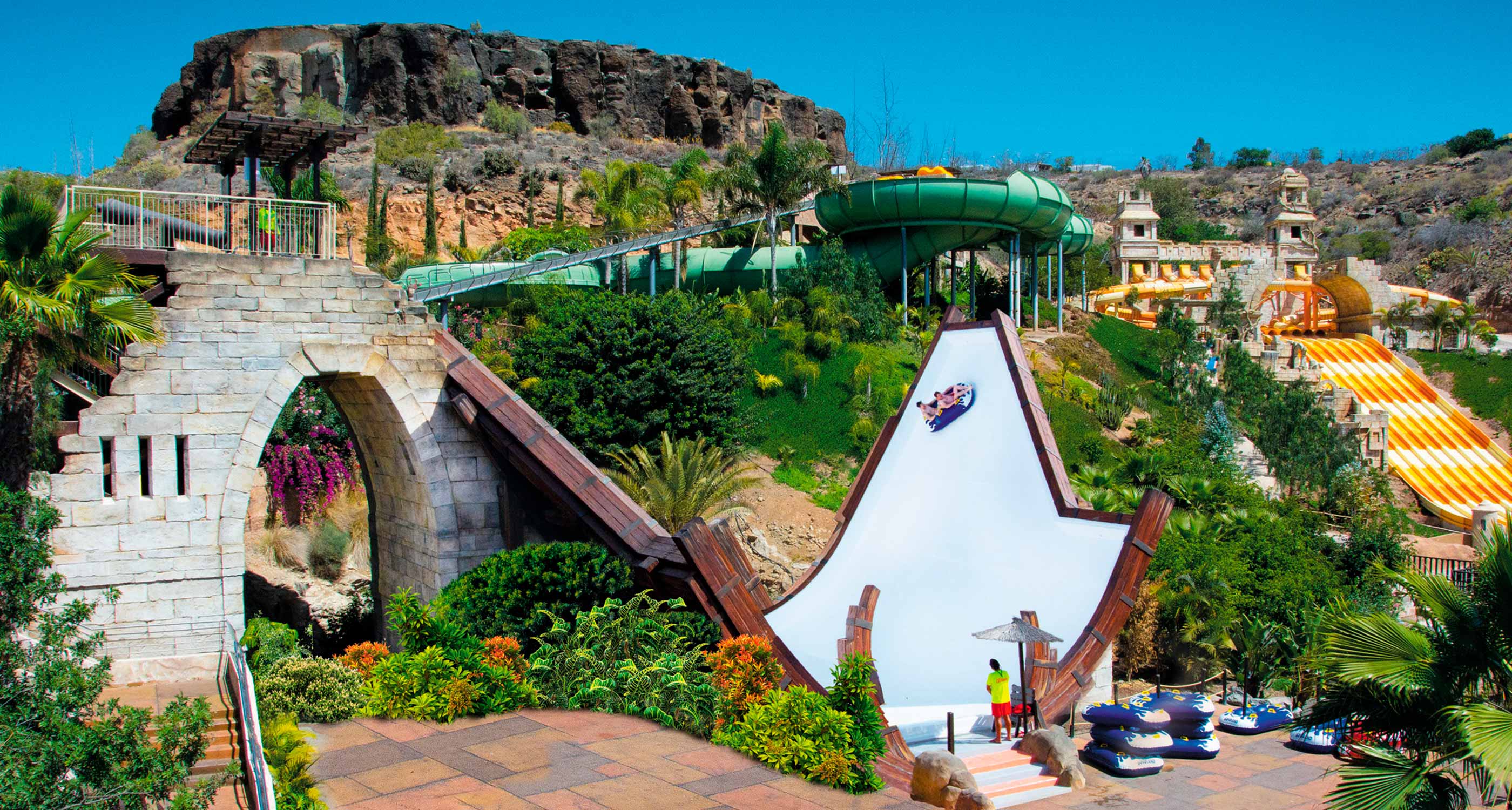 Beat the heat with some amazing water slides at the Aqualand Maspalomas