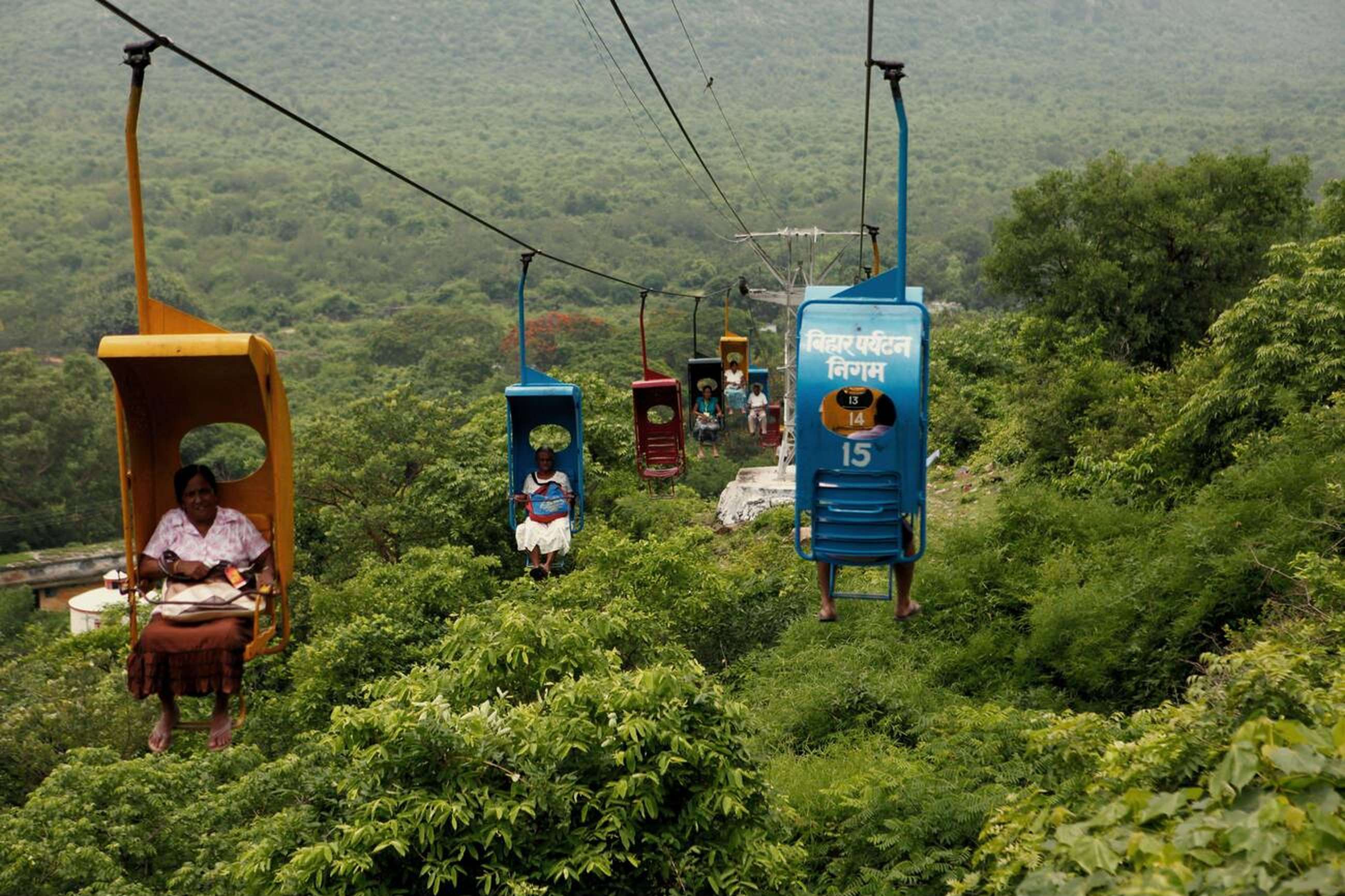 Feel an adrenaline rush as you dangle high in the open air