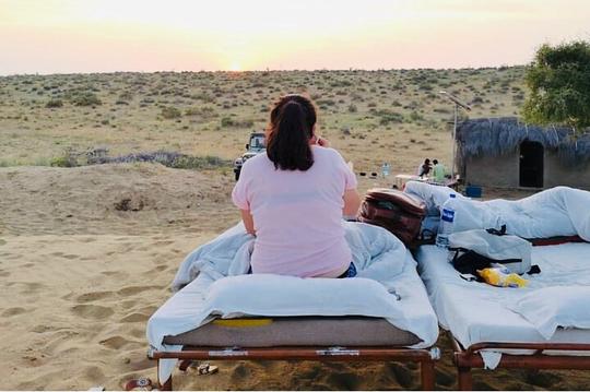 Camping in The Middle of Khuri Desert, Jaisalmer Image