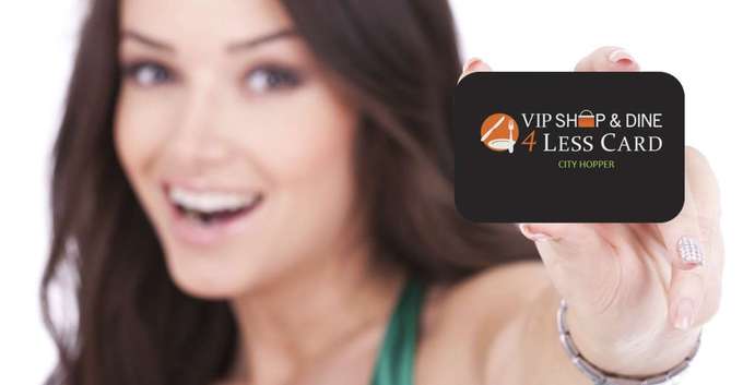 Avail of attractive discounts with VIP Shop & Dine4Less Digital Savings Card
