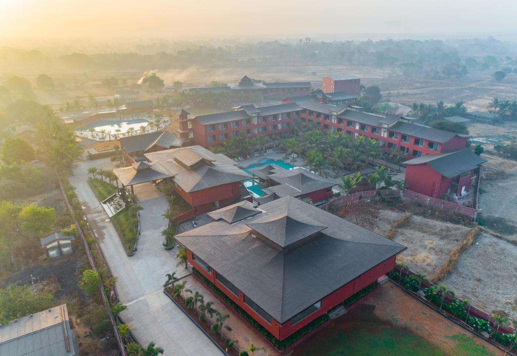 Aerial view of the resort