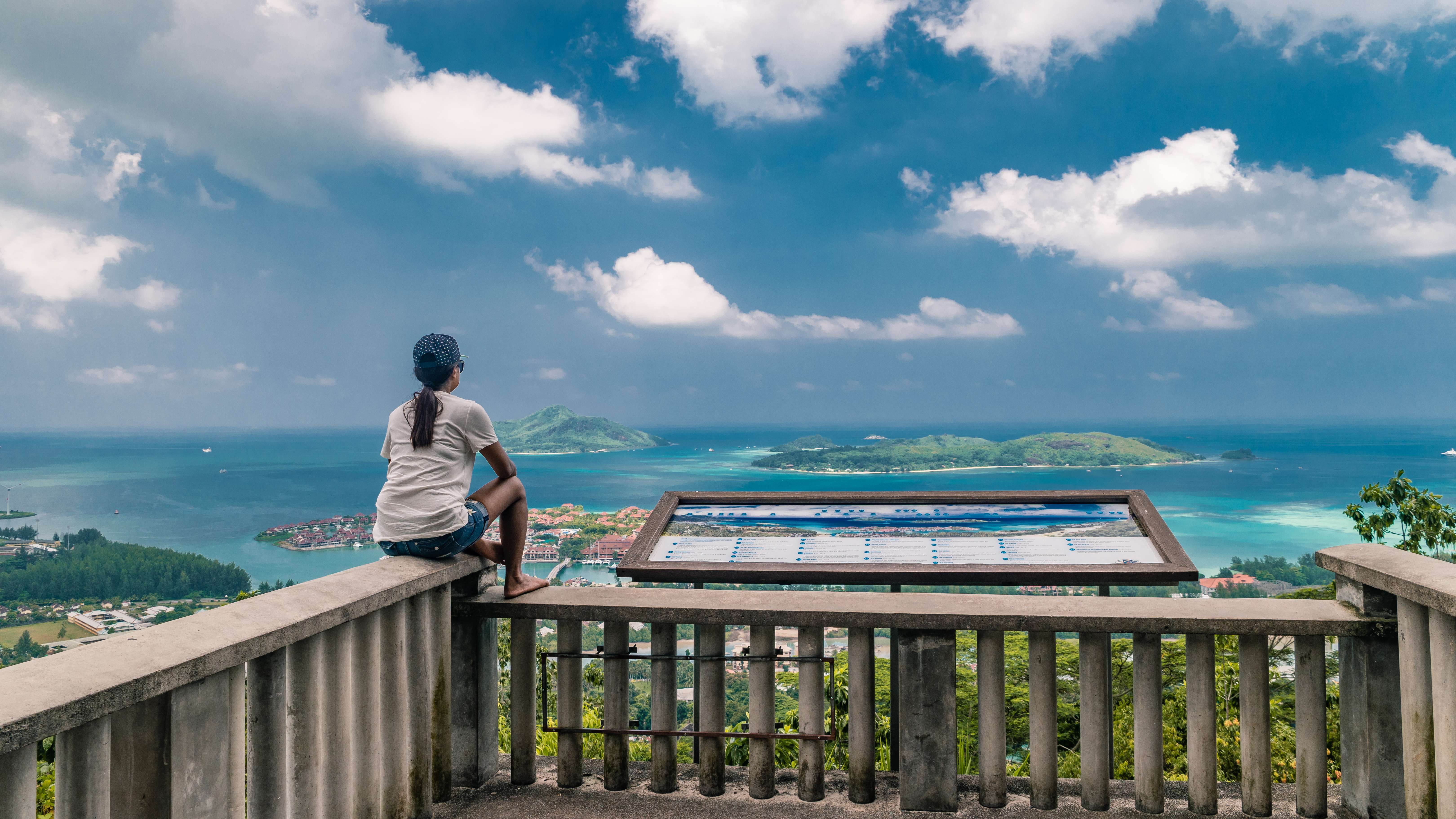 Viewpoint Over Victoria and Eden Island, Mahe