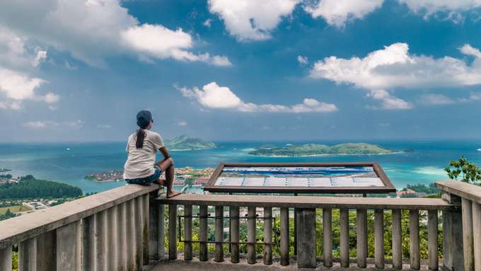 Viewpoint Over Victoria and Eden Island, Mahe