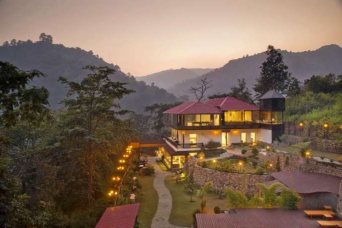 An overall view of the property