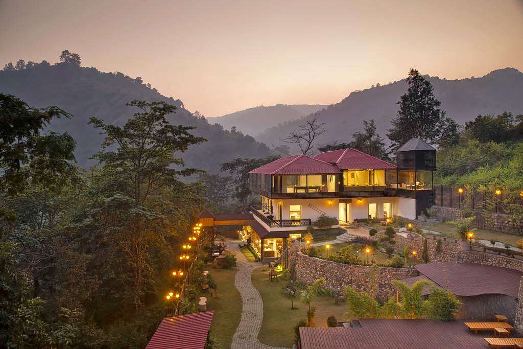 An overall view of the property