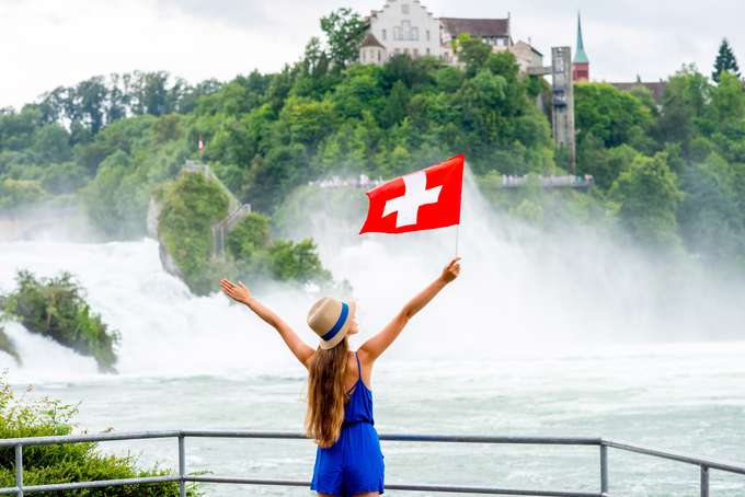 Witness the sheer power of Rhine Falls as the cascading waters create a mesmerising spectacle.