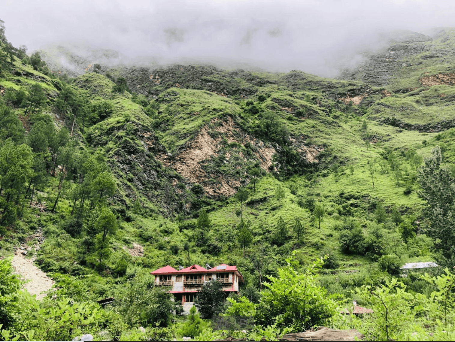 Facade view of the homestay