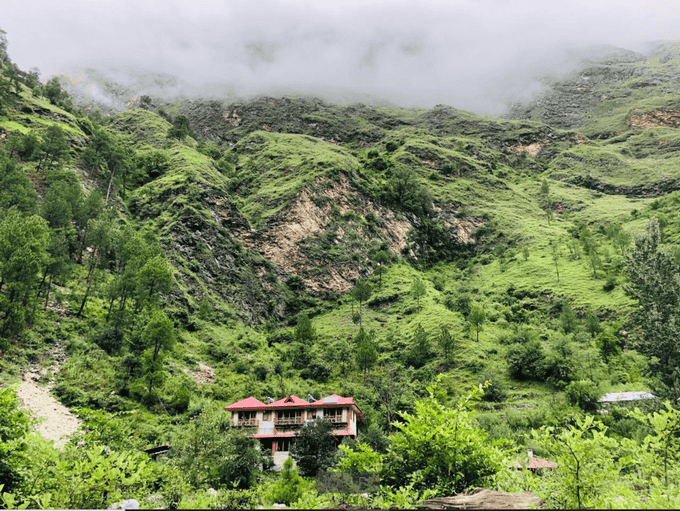 Facade view of the homestay