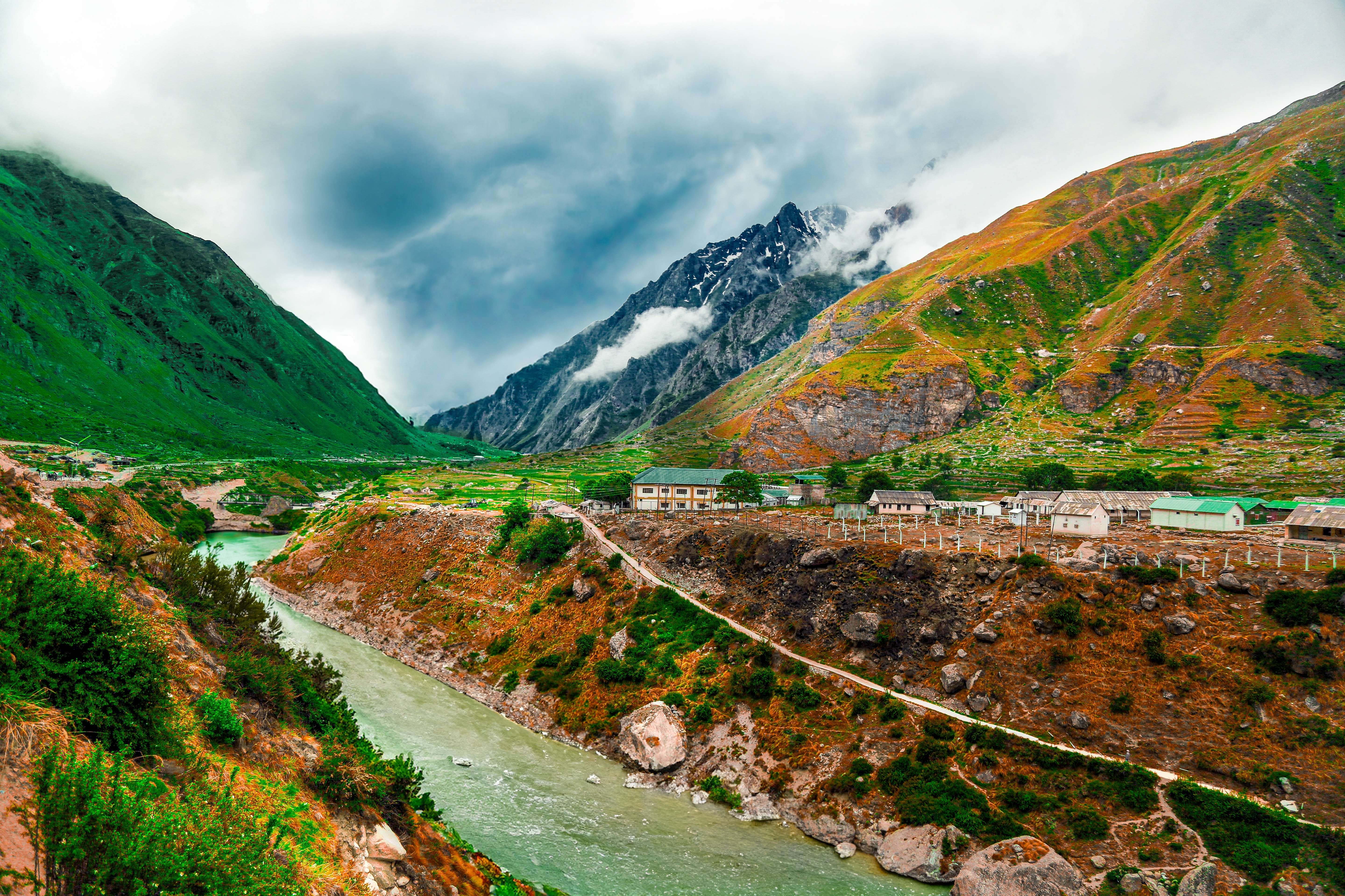 Admire the scenic Mana Village, the first village post Tibetan border