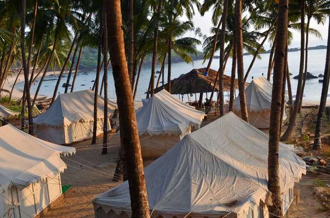 Beach Side Camping in Goa