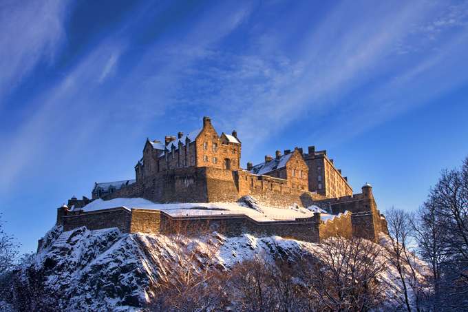 Explore Edinburgh Castle for stunning views