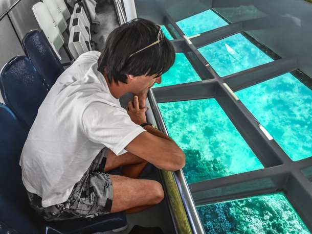 Glass Bottom Boating at North Bay Island with Excursion to Ross Island