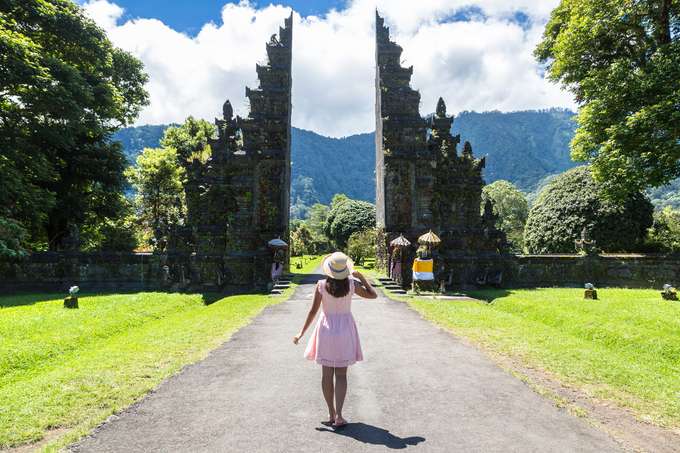 Amazing view of Handara Gate, Bali