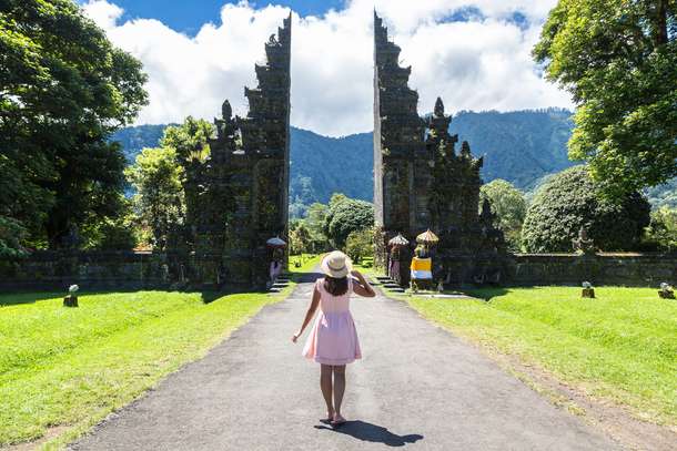 Amazing view of Handara Gate, Bali