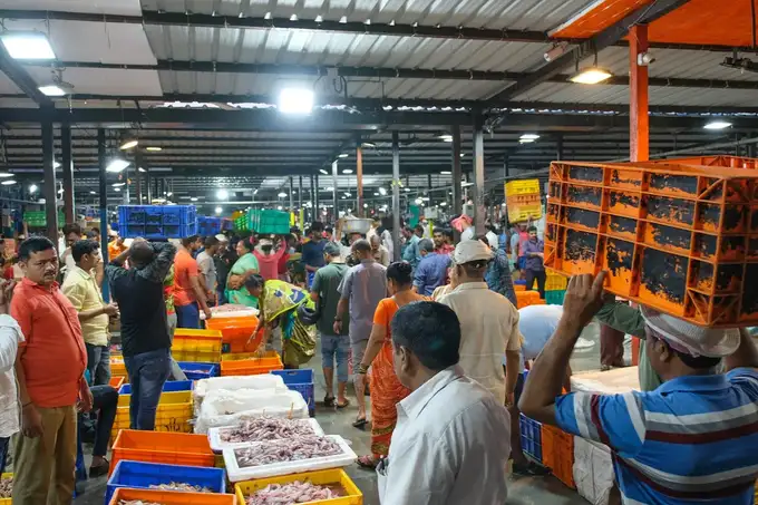 Explore different markets of Mumbai including the fish market on this tour