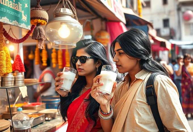 Enjoy refreshing lassi on the Pushkar Food Tour