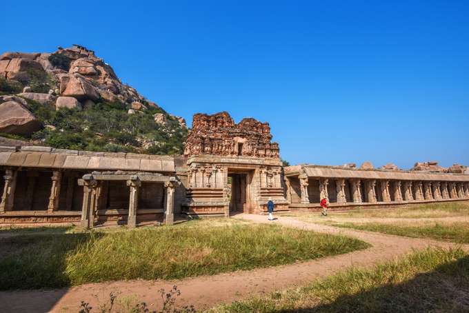 The view of ancient Achyutaraya Temple