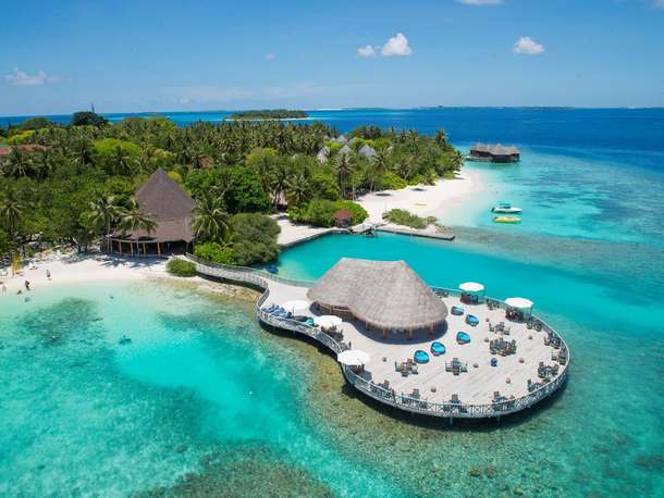 Aerial View of Bandos Maldives Resort