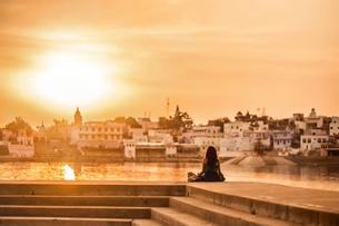 Enjoy amazing sunset from the Sunset Point in Pushkar