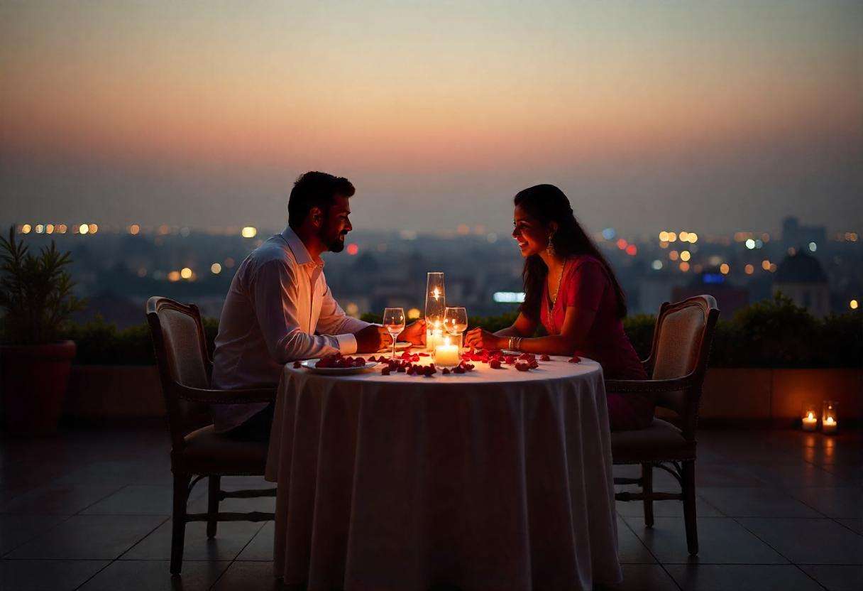 Enjoy the cosy, candlelit ambiance