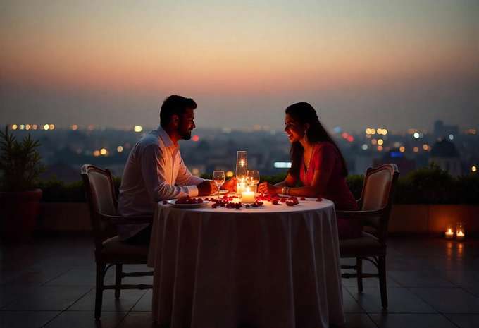 Enjoy the cosy, candlelit ambiance