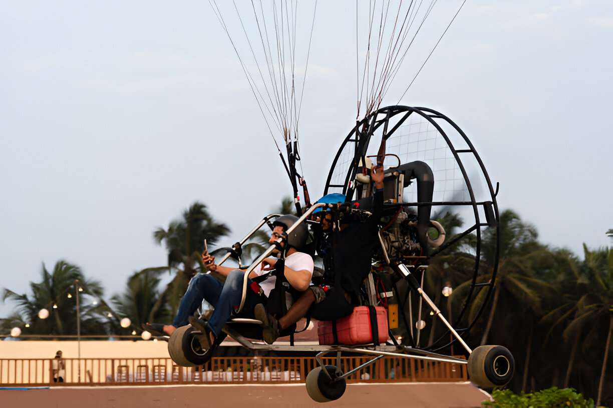 Glide into an unforgettable adventure with power paragliding over Goa’s scenic beauty