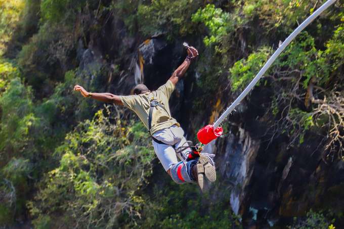 Bungee Jumping in Mawdok Valley, Meghalaya