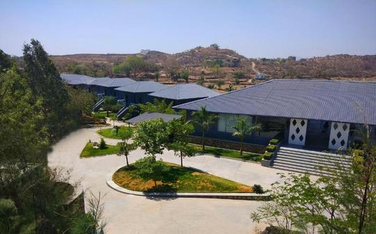 Aerial view of the resort