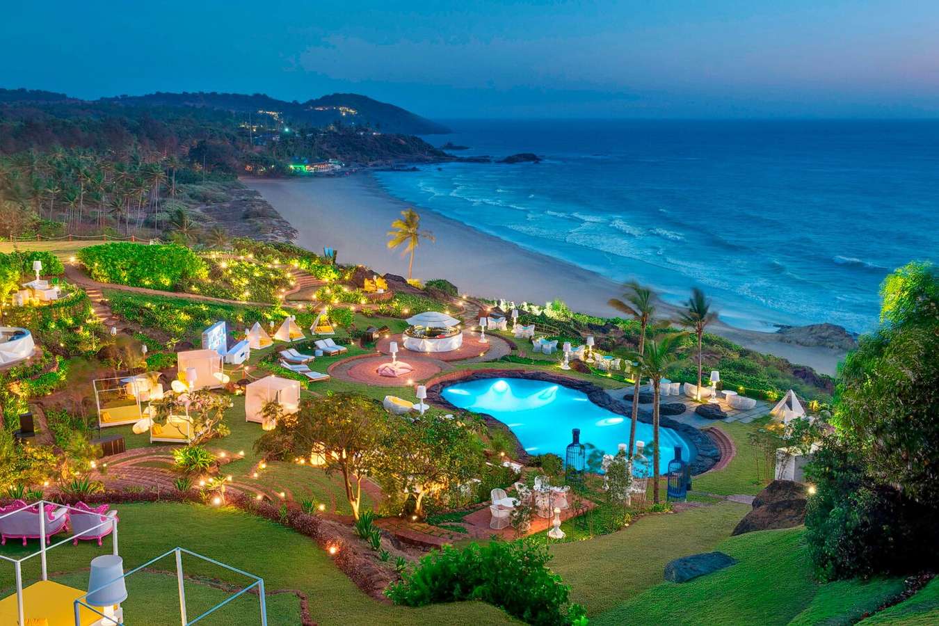 Vagator Beach view from the Resort