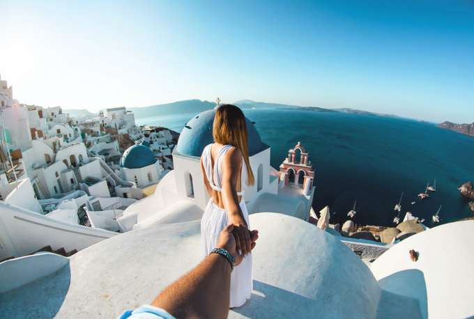 Scenic beauty of Santorini