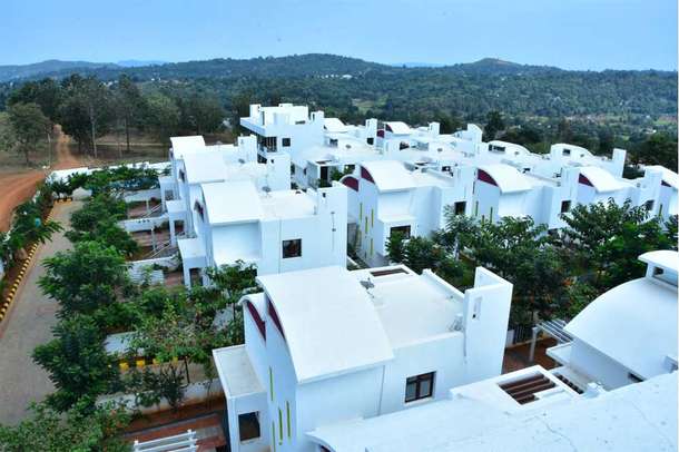 Aerial view of the resort 